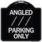 Signmission Angle Parking W/ Bidirectional Arrow 1 Heavy-Gauge Aluminum Sign, 18" x 18", BS-1818-24346 A-DES-BS-1818-24346 - alternate 1